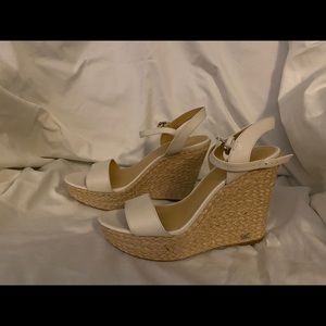 Simple White Espadrille Wedge!